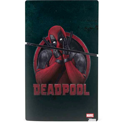 Marvel Deadpool Legacy Surprised Deadpool PS5 Slim Digital Edition Console Skin